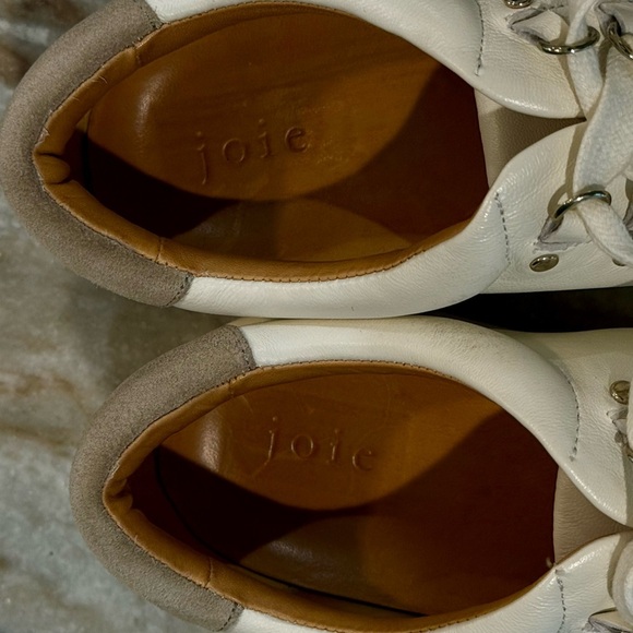Women’s JOIE Handan white leather platform sneakers- Size 39 - Picture 10 of 12
